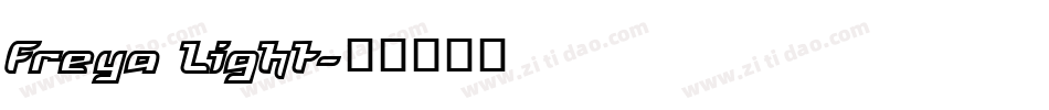 Freya Light字体转换